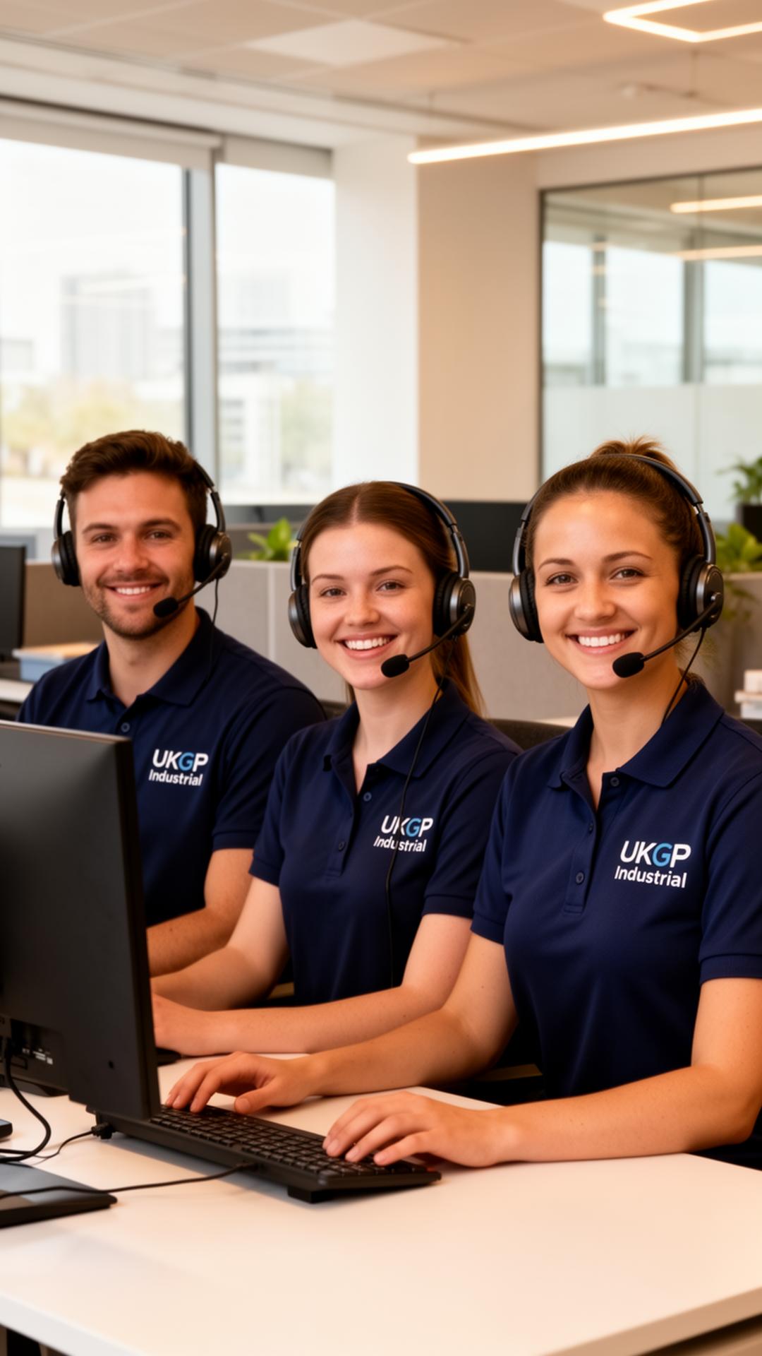 UKGP Industrial customer service team taking calls